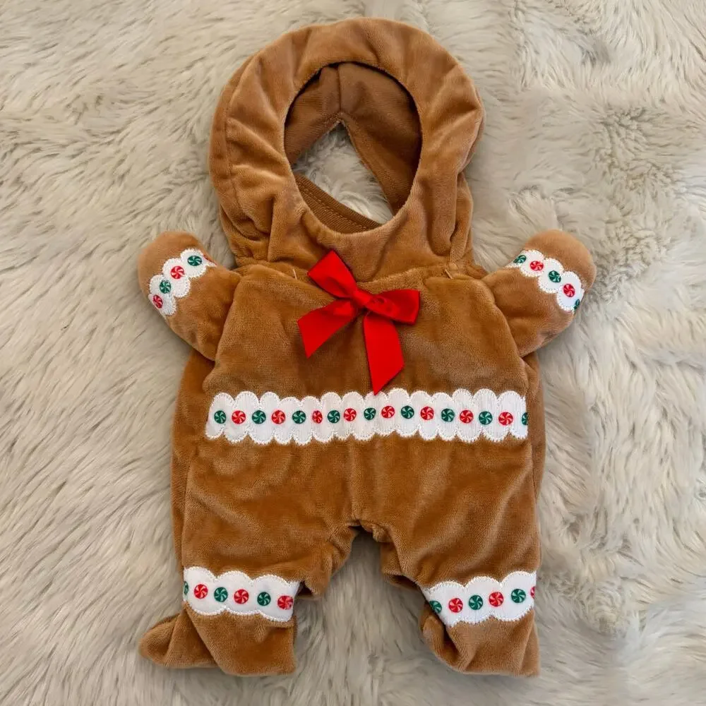 Christmas Gingerbread Pet Costume Gingersnap Hooded Dog Cat Small